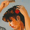 Peinture à l'huile sur toile - Claude BERTAUX - Intimité
